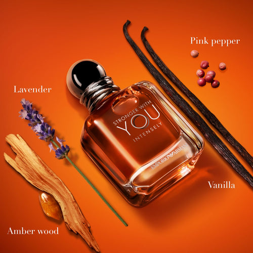 - Stronger with You Intensely - Cologne for Men - Fougère Ambery Woody Men’S Fragrance - Pink Pepper, Lavender, Vanilla Notes
