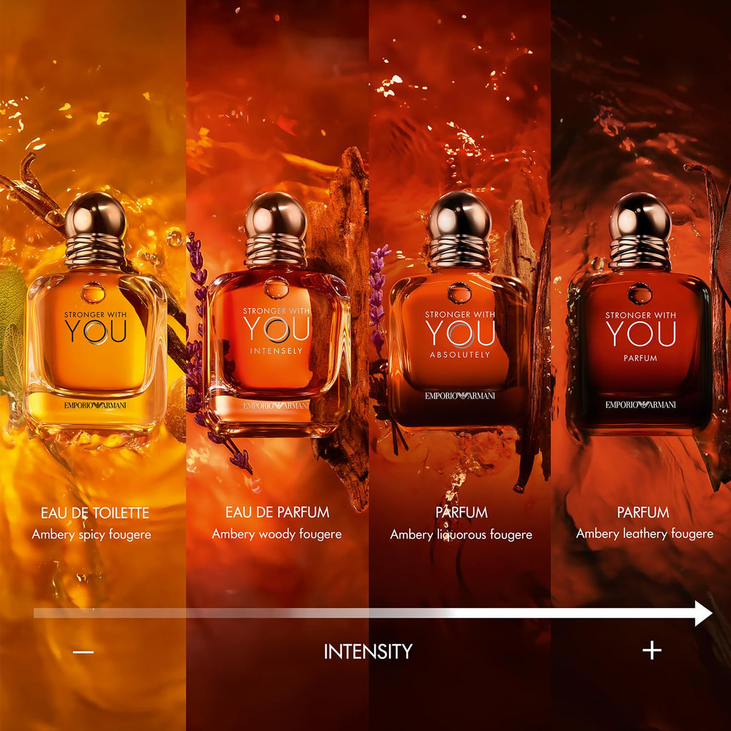 - Stronger with You Intensely - Cologne for Men - Fougère Ambery Woody Men’S Fragrance - Pink Pepper, Lavender, Vanilla Notes